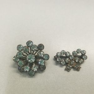 Vintage Rhinestone Brooches (2)